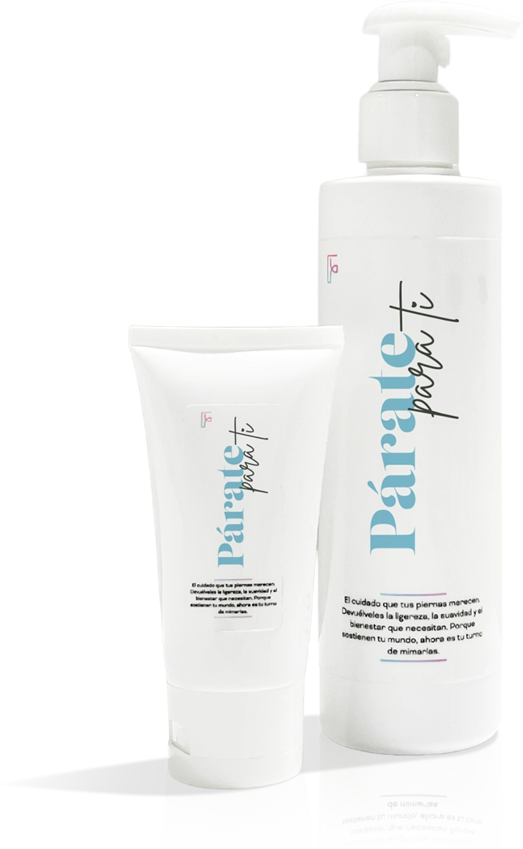 Parate. Para ti. Crema hidratante y reafirmante para las piernas en formatos de 50 y 250ml